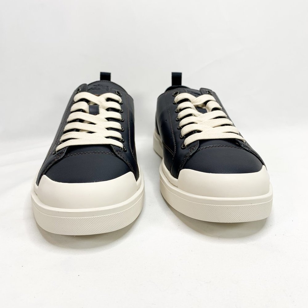 COACH C114 Lo Top Sneaker Navy 10.5 D Mens Leather - Picture 4 of 8